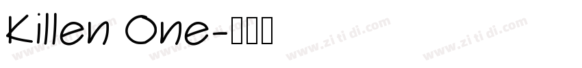 Killen One字体转换